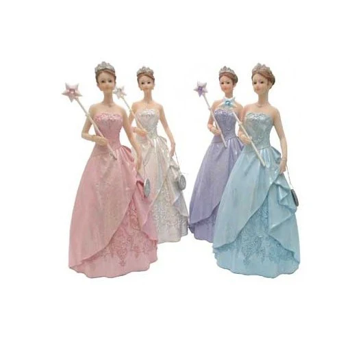 Large Poly Resin Quinceanera Dolls Statue Decoration