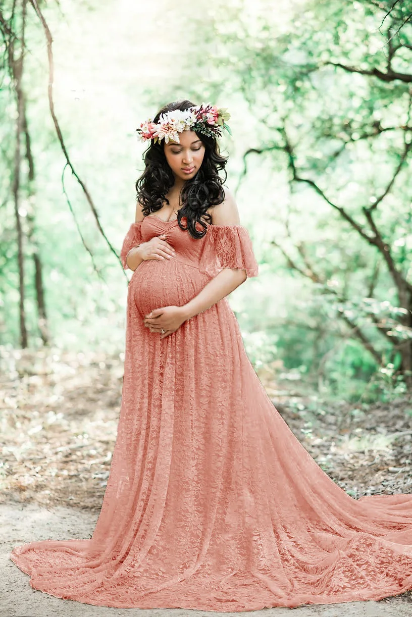 Buy Maternity Dresses,Tailed Dress,Lace 