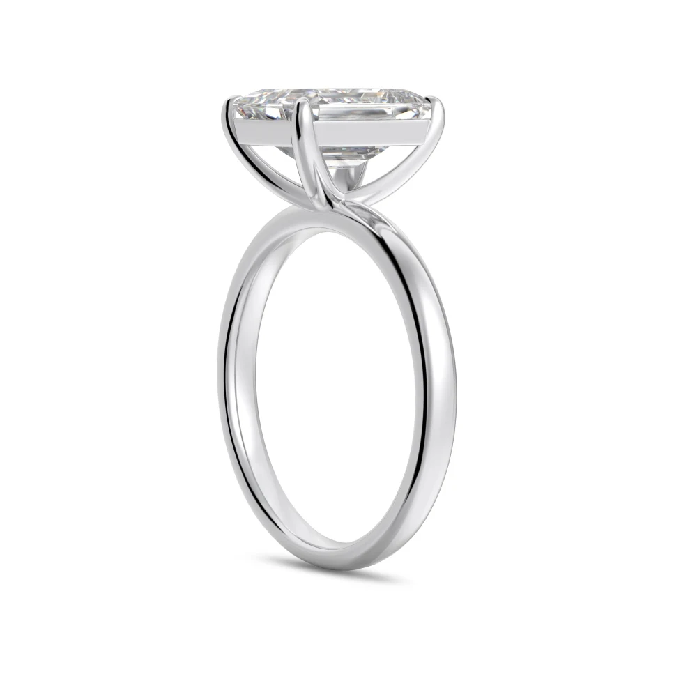 KAKODIY Classic Style Fine Jewelry 925 Sterling Silver 4.0ct Rectangular 5A Zirconia Bridal Wedding Engagement Promise Women's Ring detail 2