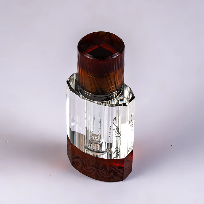 New Hot Selling Elegant Low-key Glass Empty Bottle 6ml Customizable Crystal Perfume Bottle