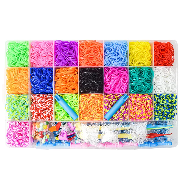 set of 7000 mixed color loom