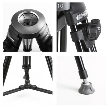 E-IMAGE EK610 Professional Compact Tripod with Fluid Head 65mm Bowl product image