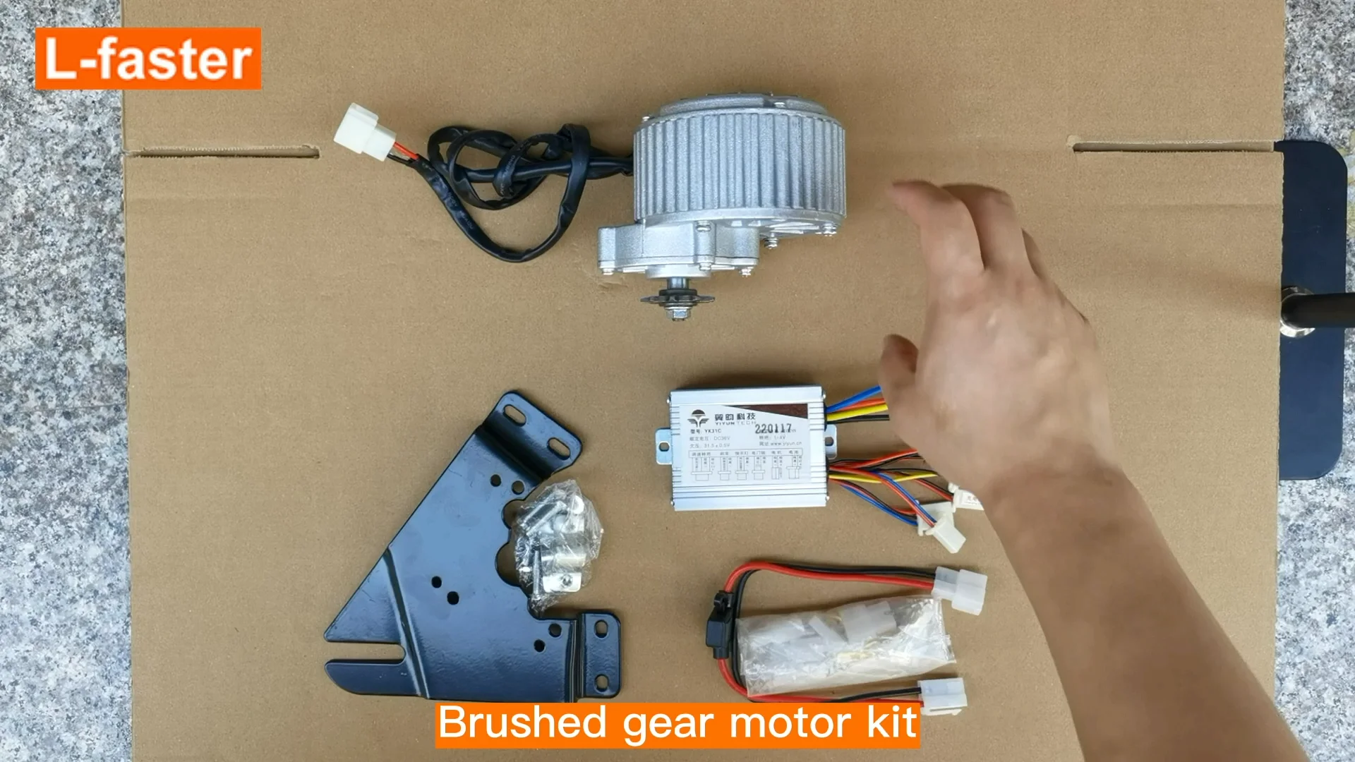 Diy 24v 36v 450w Electric Cycle Gear Brushed Engine Motor 20 Inch Ebike ...