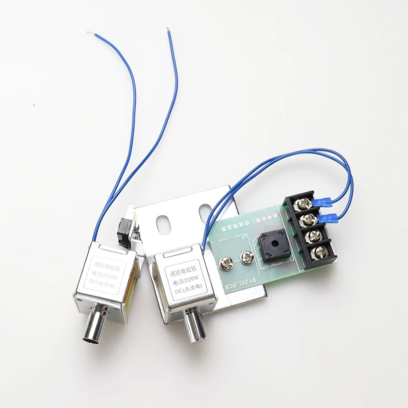 CHYF 48VDC High Voltage Micro Solenoid Lock Electromagnetic Lock Bolt Magnetic Solenoid Push Bistable Latching Electromagnet