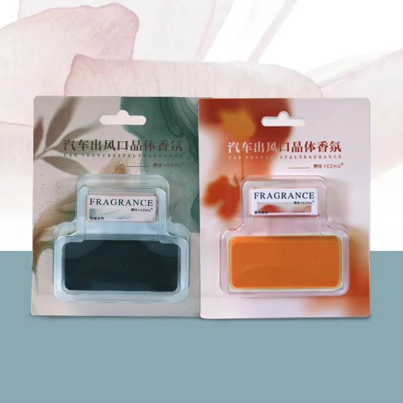 product hot selling new product customized fragrance gel solid perfume vent clip diffuser durable plastic car air freshener351-6