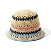 Beige base + navy blue/bean paste powder/light blue wavy pattern