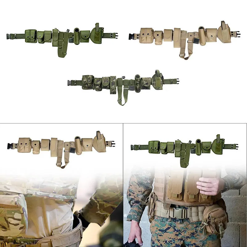 High Quality Mountaineering High Density Material Duty Belt Durable Bag Practical Waist Tool Bag Tactic Waist Belt