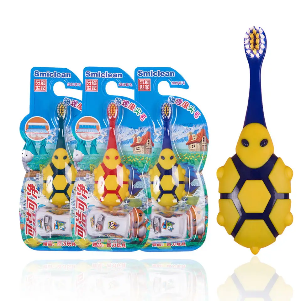 OEM OEM Best Sanxiao Smiclean 3 6 Years Plus Soft Bristles Kids Toothbrush with Toy