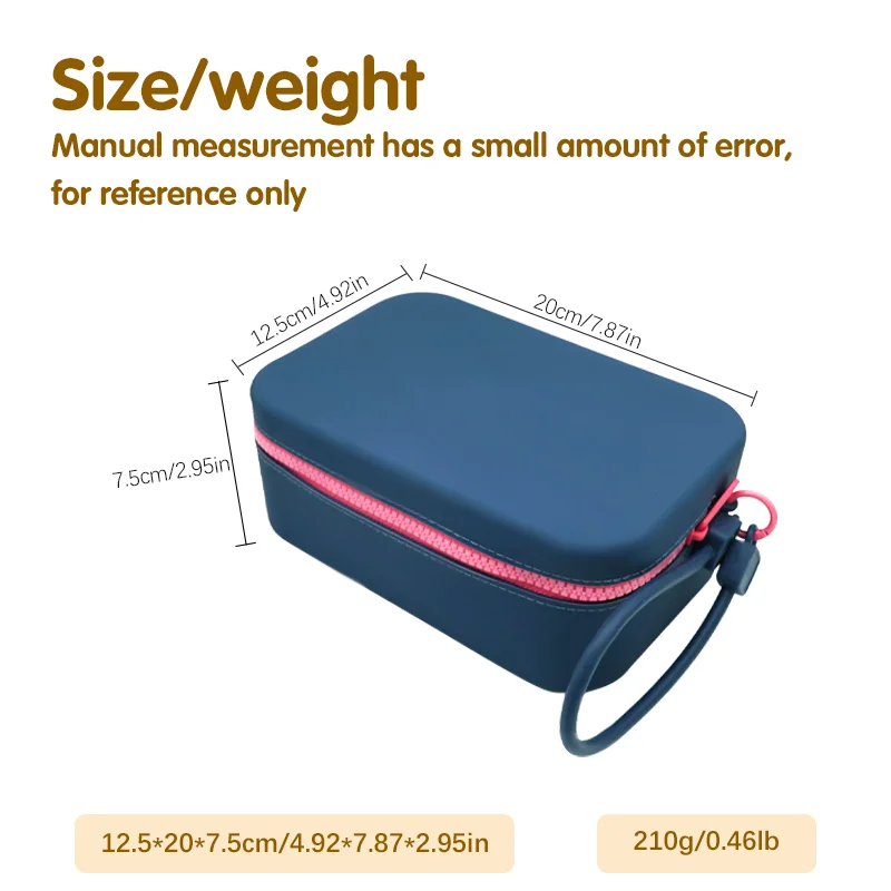 Large Capacity Custom Logo Waterproof Eco-Friendly Home Decor Cosmetic Case Silicone Zipper Portable Makeup Storage Bag supplier