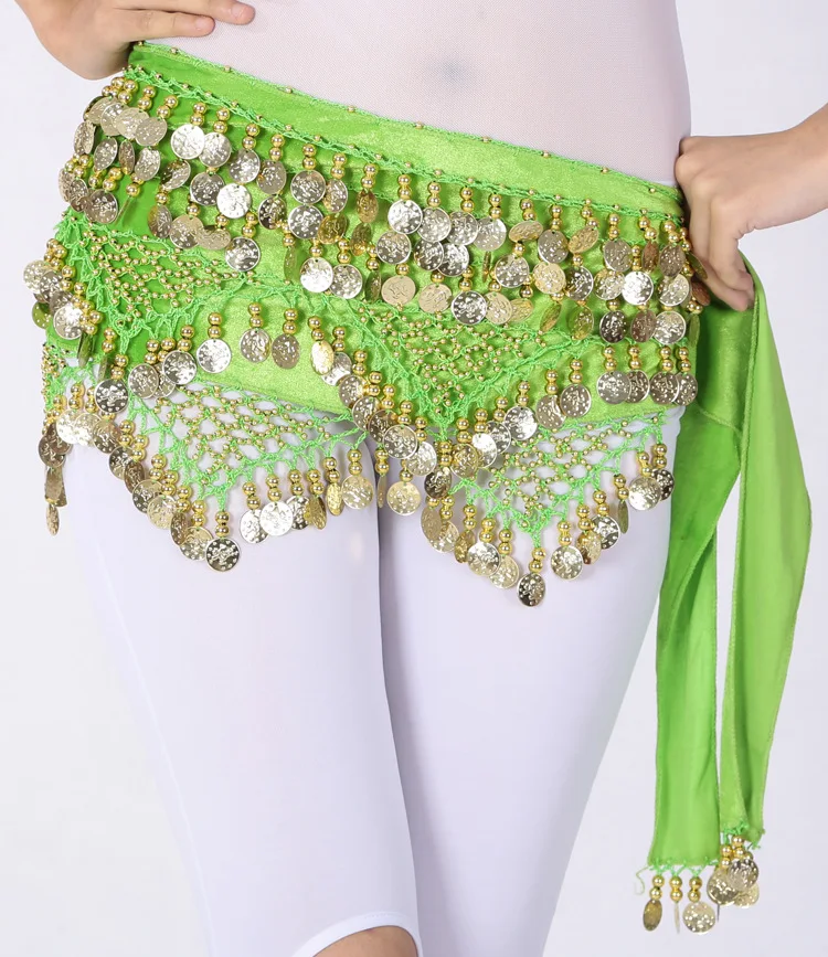 2024 New Belly Dance Performance 268 Gold Coins Hip Scarf Dance Performance Skirt
