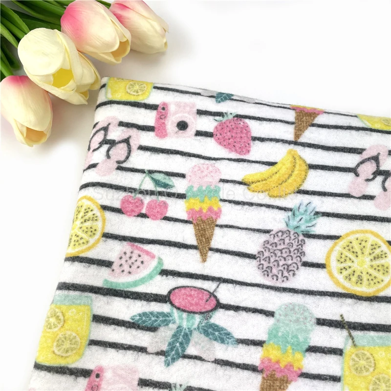 Лидер продаж, фланелевая ткань с принтом из 100% хлопка для одежды, минимальный заказ отсутствует