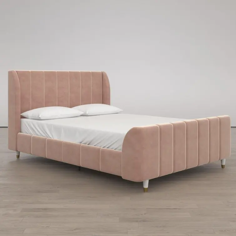 Kainice Custom Modern Single & Twin Size Double Bed Pretty Cute Linen for Children's Room Furniture Sale on Box Bed Designs