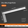 Zinc alloy steel square ruler-30 cm