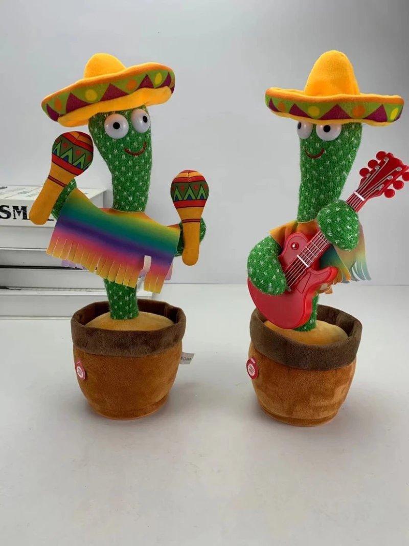 Dancing Cactus Repeat Talking Light Up Funny Dancing Singing Kids Funny Toy