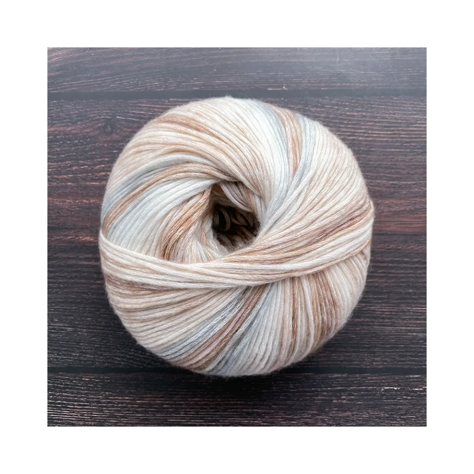 High Tenacity Design Handmade Gradient Colour Cake Yarn Soft Crochet Yarns