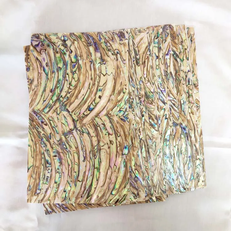 Natural Abalone Shell Sheet Mother of Pearl Shell Veneer Laminated Sheets