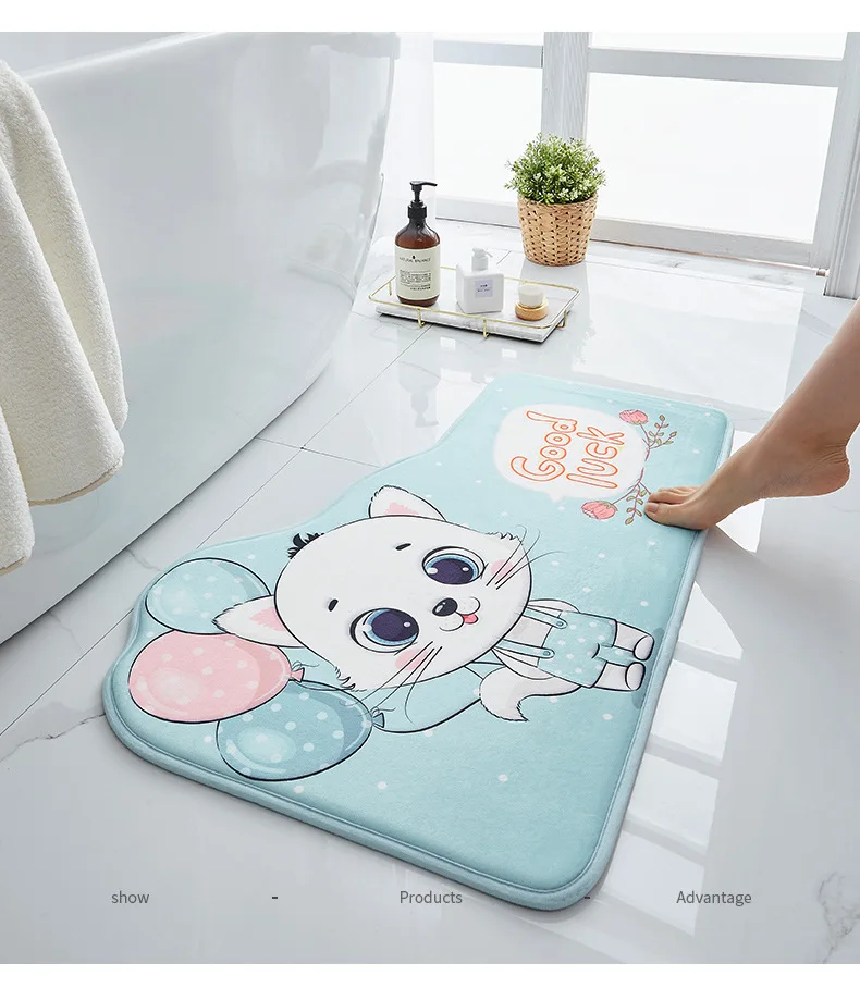  Bathroom Floor Mat Non Slip Bathroom Rugs Quick Dry Kitchen room mats Super Absorbent Anti Slip Memory Foam Bath Mat manufacture