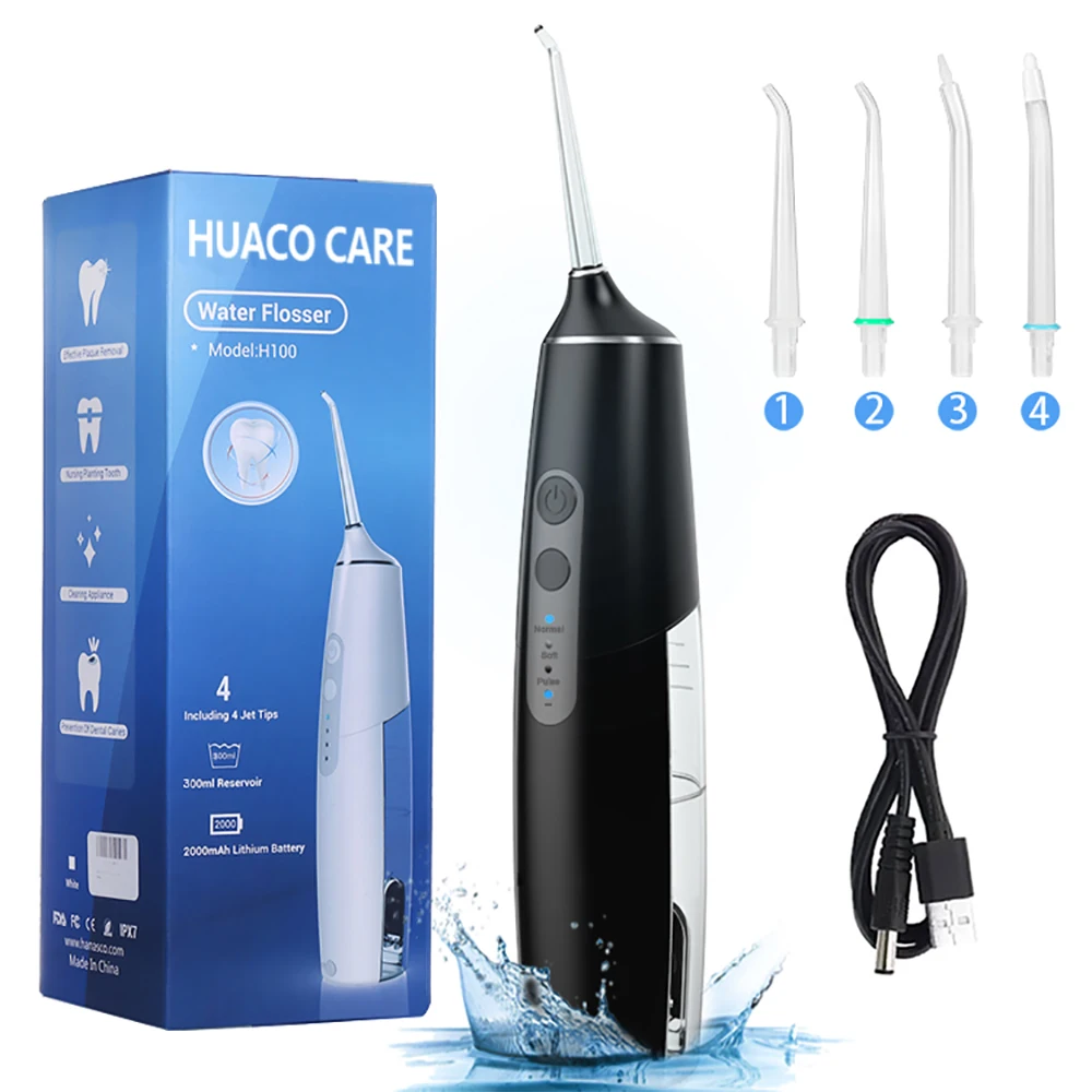 Hanasco H100 Newest Appearance Design Cordless Flosser Dental Health Oral Irrigator Water Flosser Teeth Cleaning Wholesale