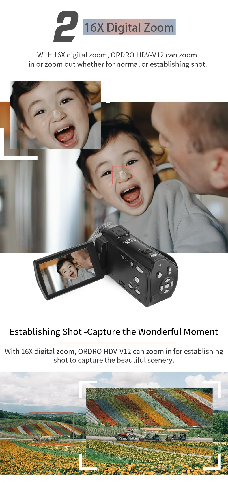 Social Media Blogger Photography V12 Vlog Video Camera Digital Home Camcorder Film Vintage 1080P HD Night Vision