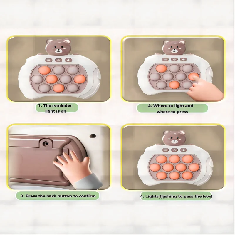 Children Adult Educational Toy Handheld Memory Game Fingers Pop Bubble Fidget Sensory Toys