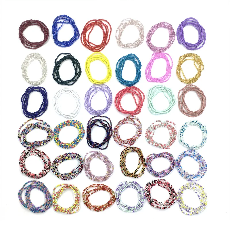 Factory African Bohemia Body Waist Beads For Women Crystal Waist Beads