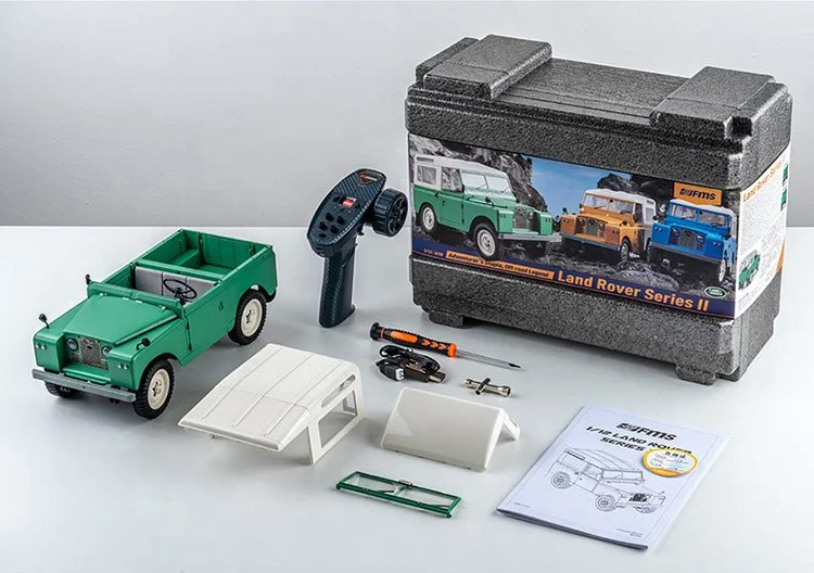 FMS 1:12 Scale Land Rover Series II RTR RC Truck Toy Yellow