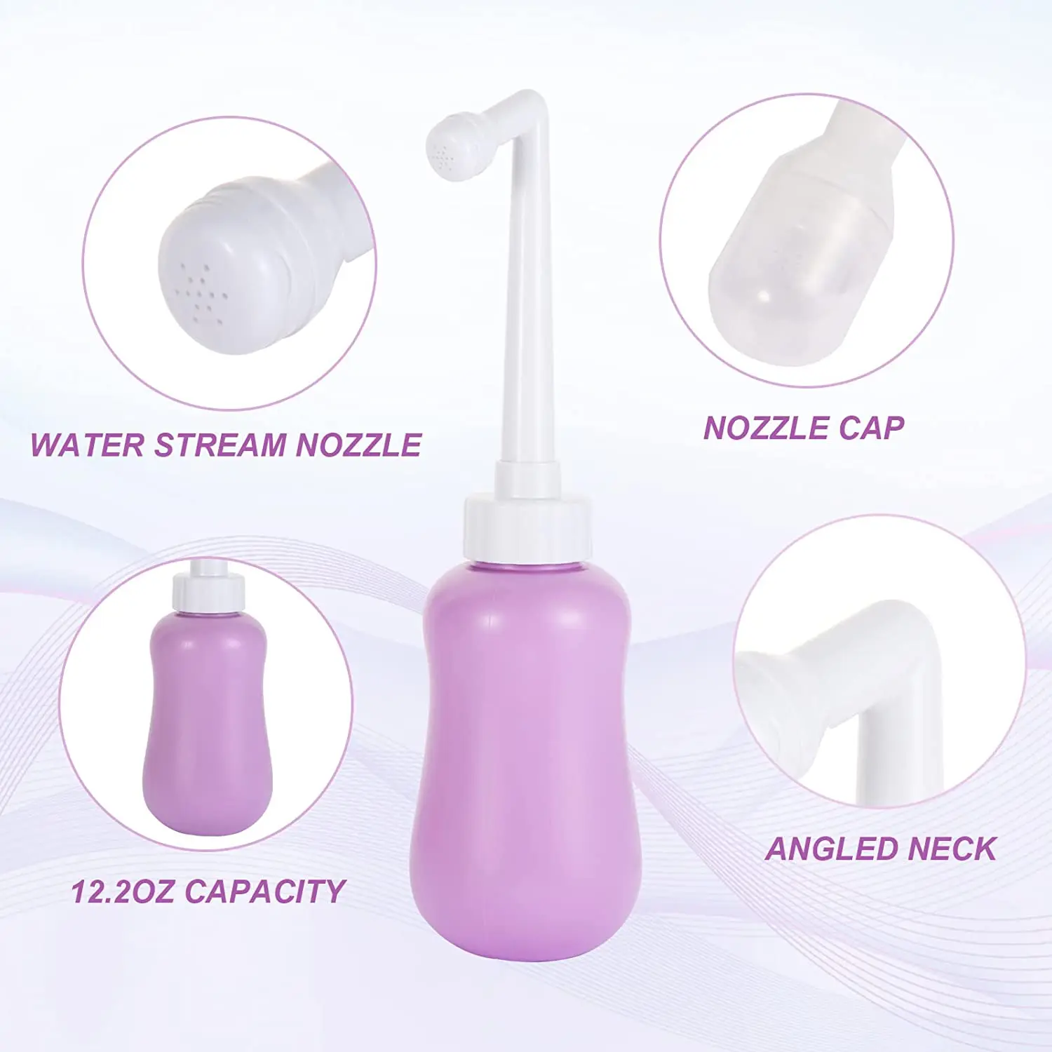 Tragbare Bidet Peri Flasche mit Reisetasche Hands prüh gerät 300ml Bad zubehör A