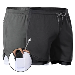 Summer Stylish Mens Clothing Elastic Waistband with Drawstring Soft Cotton Men's Casual Shorts Pants for Men