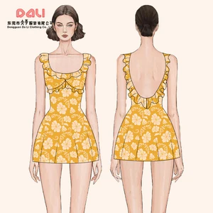 Custom Designer Women's Dress Lace Decoration Premium OEM Brand Logo Small Orders Accepted Made China Clothing Manufacturers