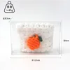 Card bag white-orange bag-cotton 8 strands
