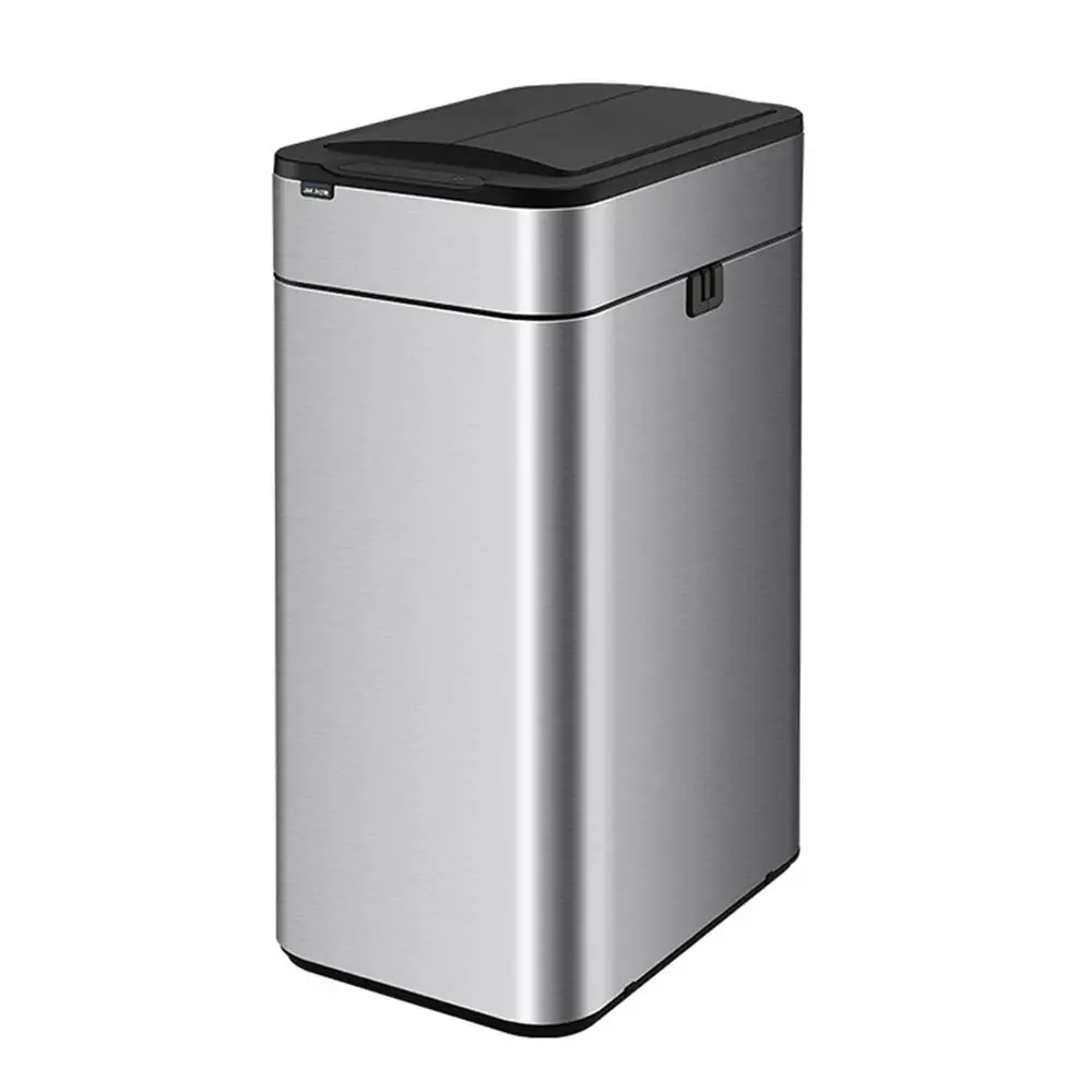 Trash Automatic Can Sensor Touchless Stainless Steel Dustbin 2024 New Garbage Can 15 Gallon Smart Induction Wastebasket Factory