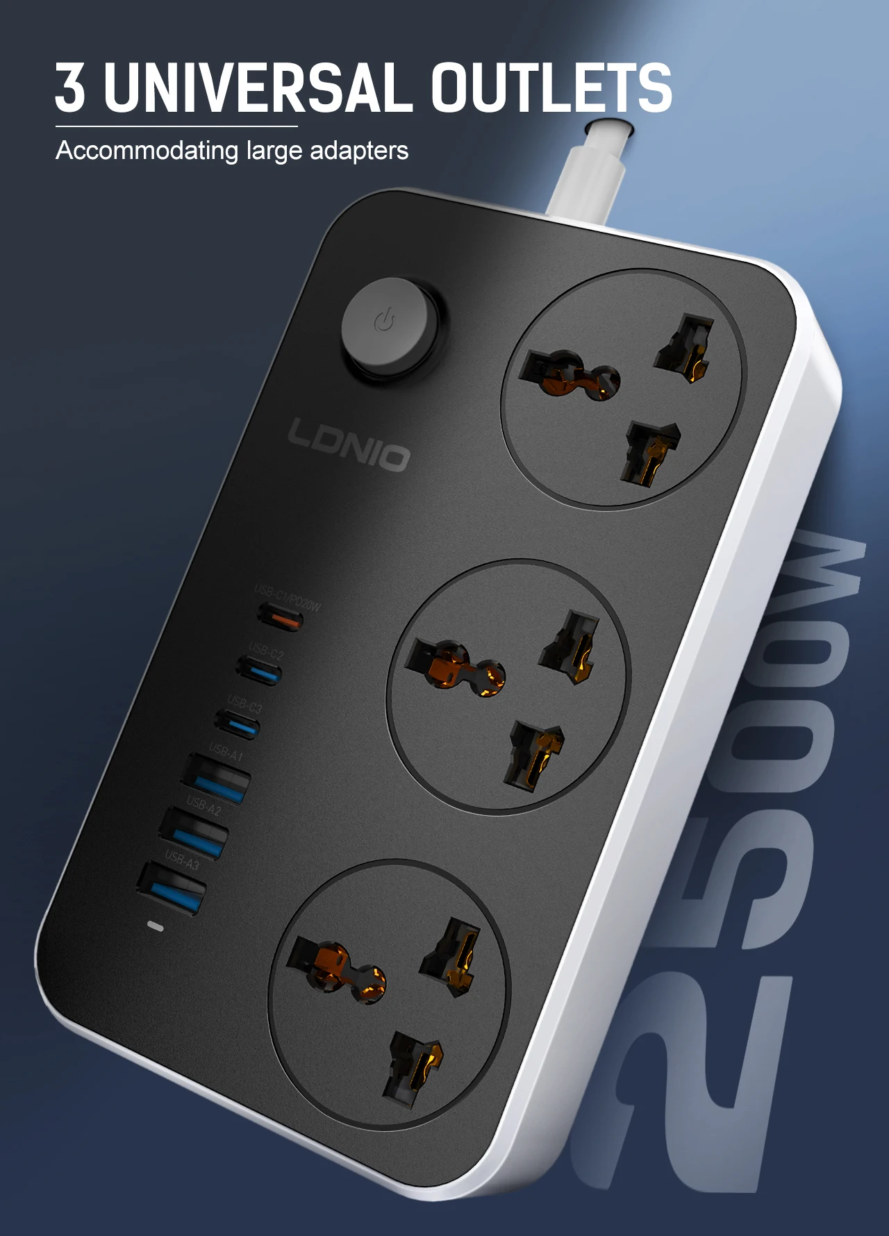LDNIO SC3604C Power Strip description image 3