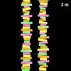 2 m mixed rectangular paper string