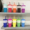 24oz Transparente que Cambia de Color