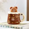 Funda Love Bear-estéreo marrón paja