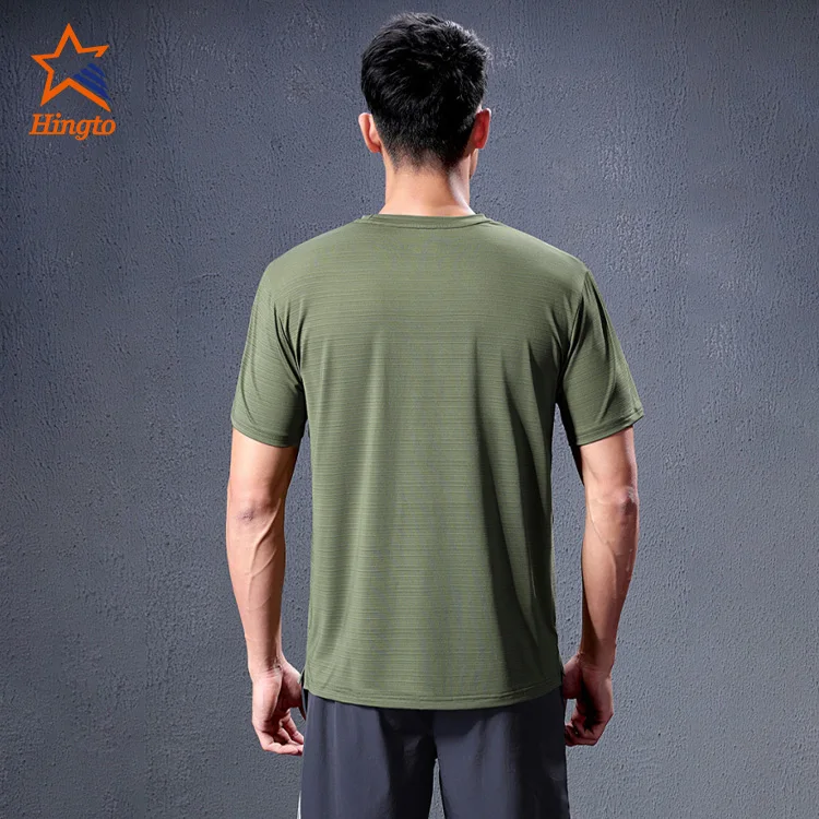 Mens Activewear Shirts Soft Slim Fit Shirts Slim Fitted T Shirt Cotton
