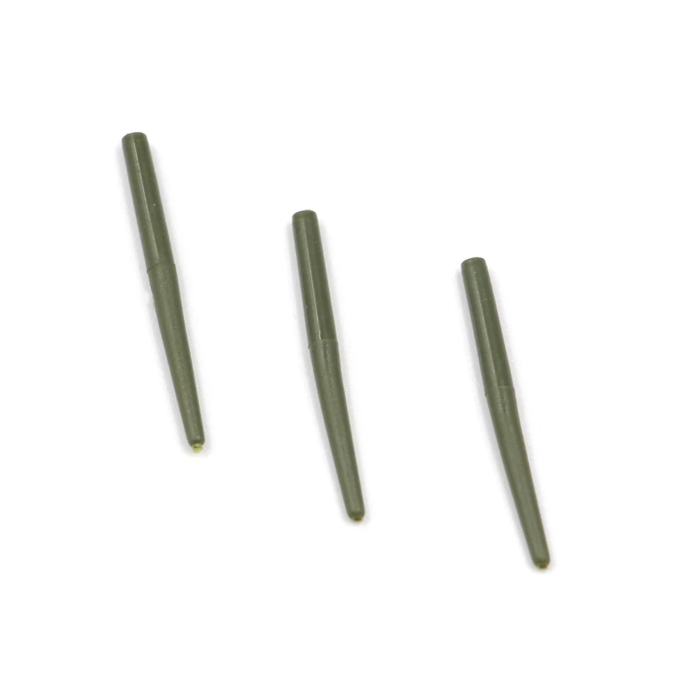 50 Manicotti Antigroviglio In Gomma Per Pesca Alla Carpa – Tubetti Terminali Mimetica E Verde Chiaro – Lunghezza 5,4 Cm - 4