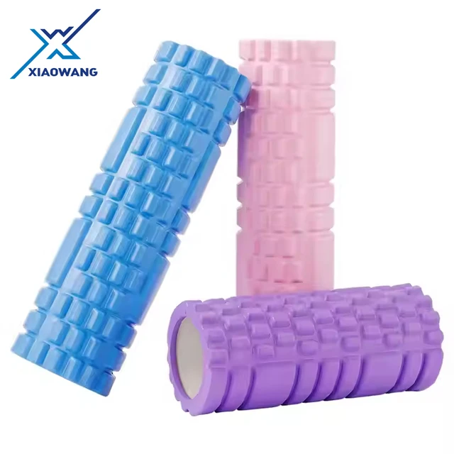 China Manufacturer 45 cm logo custom home fitness back muscle EVA yoga foam roller wholesale