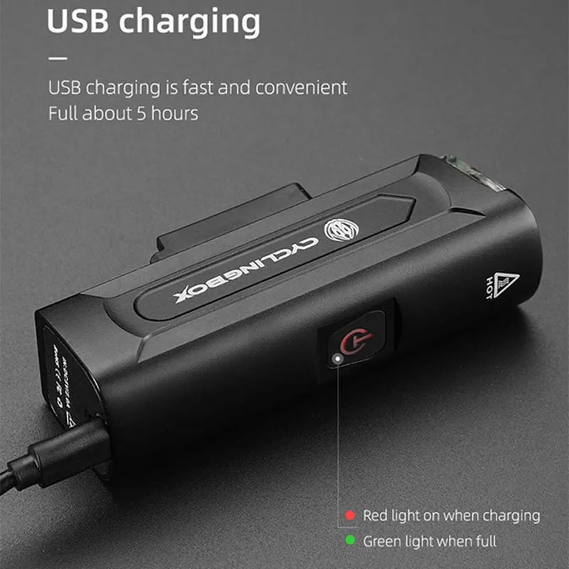 1300LM велосипедный светильник регулируемый Usb перезаряжаемый светодиодный велосипедный фонарик уличный фонарь Передний фонарь для велосипеда