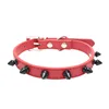 Black rivet red