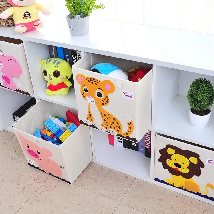 Eco Friendly Fabric Foldable Storage Cubes Toy Storage Box Organizer