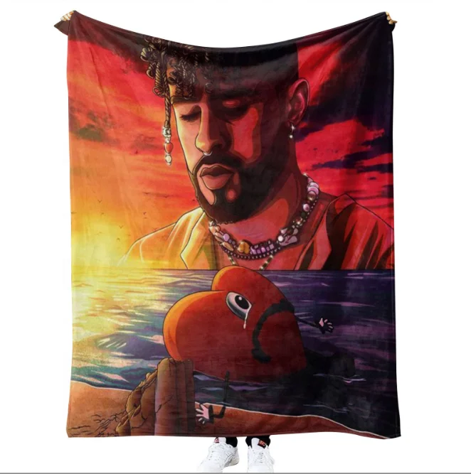 Bad Bunny Un Verano Sin Ti Flannel Blankets Pop Music Album Star Warm