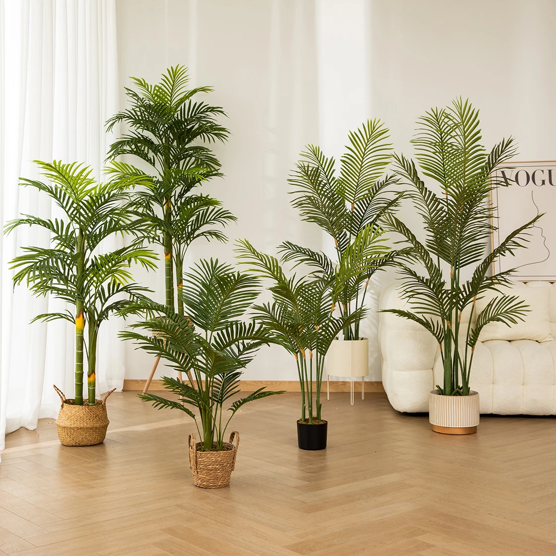 Factory Cheap Tropical Faked Fern Palm Tree Artificial Small Palm Tree
