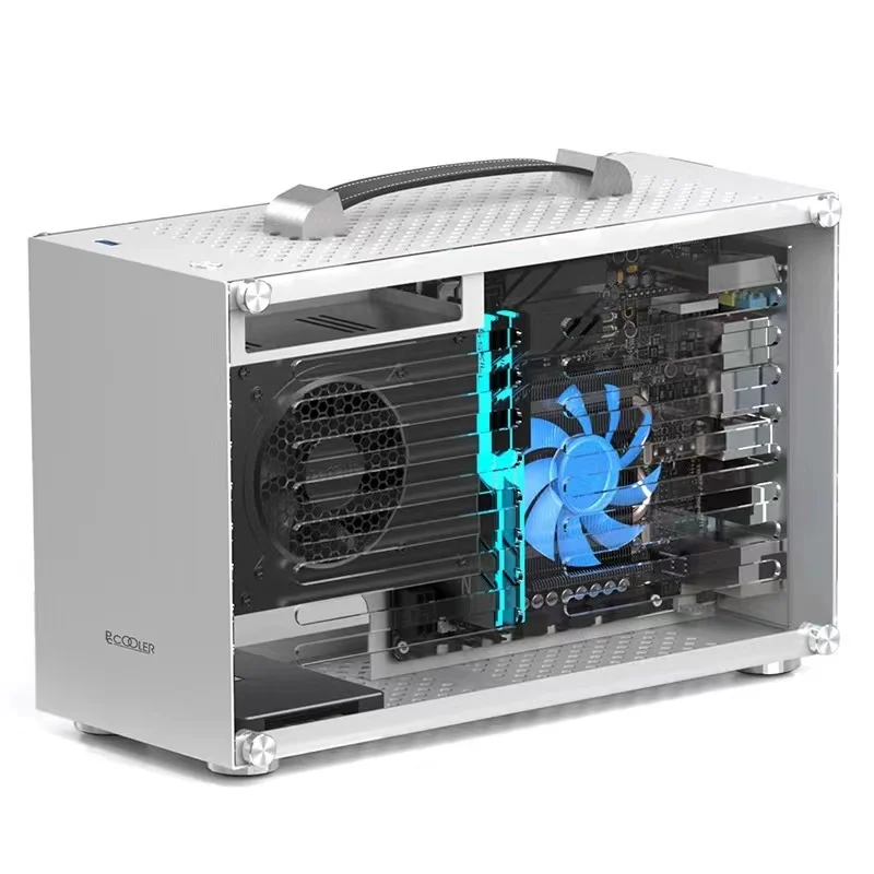 3.3L Small Mini ITX Computer Case - Ideal for NAS & Gaming