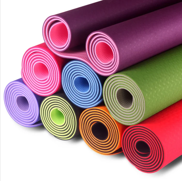 Индивидуальные 6 мм Пользовательские печати экологически чистые оптовые дешевые пилатес коврики для йоги