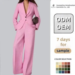 OEM ODM Custom High Quality Custom Women's Office Suit Jacket Solid Color Business Fashion Casual Coats