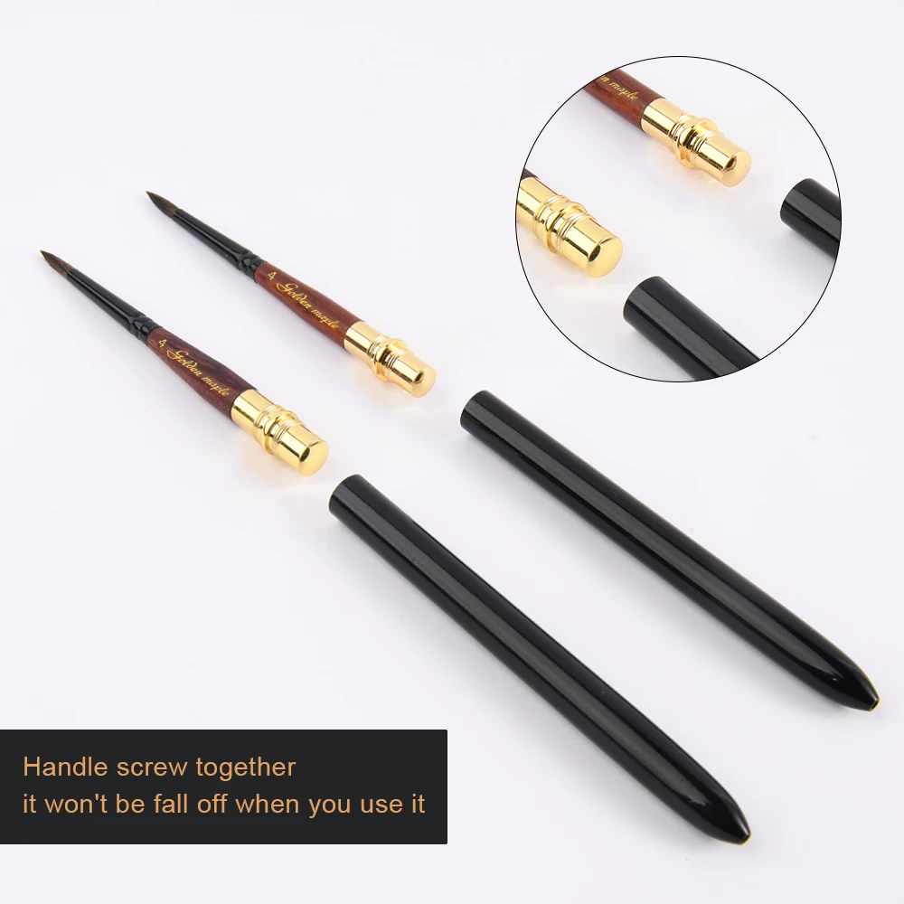 Новая кисть для рисования с короткой черной ручкой и логотипом на заказ