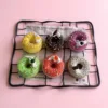 Colorful dot cream doughnut