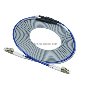 Armored LC-LC Multimode(MM) Dual Core Fiber Optic Patch Cord Jumper Optical Communication Cable 100m 150m