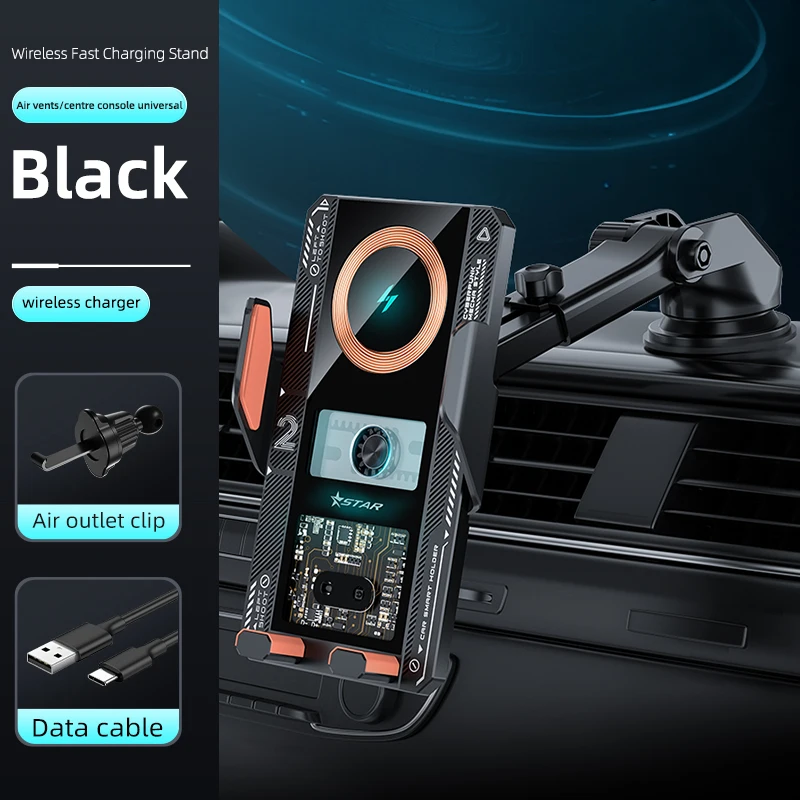 T8 15w Universal Portable Smart Car Wireless Phone Charger